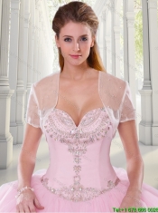 Simple Ball Gown Sweetheart Quinceanera Gowns with Beading