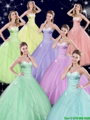 The Most Popular Sweetheart Quinceanera Dresses with Beading