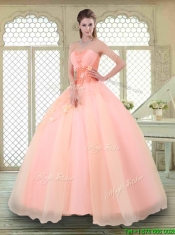 Beautiful Appliques and Beading Sweet 16 Dresses with Sweetheart