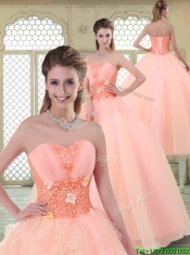 Beautiful Appliques and Beading Sweet 16 Dresses with Sweetheart