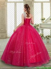 Beautiful One Shoulder Quinceanera Gowns with Beading