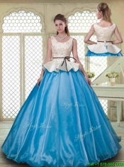 Classical Ball Gown Scoop Quinceanera Dresses with Beading