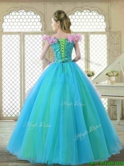 Classical Off the Shoulder Quinceanera Gowns with Ruffles and Bowknot
