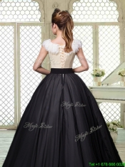 Exquisite Brush Train Quinceanera Dresses with Feather and Bowknot