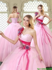 New Arrivals Beading Quinceanera Gowns with One Shoulder