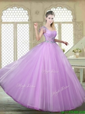 Perfect Ball Gown Scoop Quinceanera Gowns with Appliques