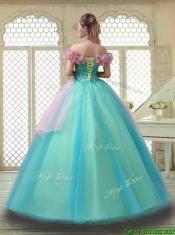 Perfect Off the Shoulder Quinceanera Dresses in Multi Color