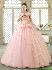 Popular Sweetheart Beading Quinceanera Dresses with Bowknot and Appliques