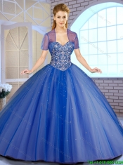 2016 Cheap Ball Gown Beading Quinceanera Gowns with Sweetheart