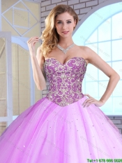 2016 Cheap Ball Gown Beading Quinceanera Gowns with Sweetheart
