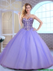 2016 Elegant Ball Gown Sweetheart Quinceanera Gowns with Beading