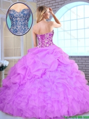 2016 Elegant Yellow Quinceanera Gowns with Beading and Ruffles