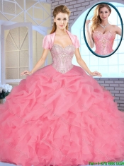 2016 Exclusive Sweetheart Quinceanera Dresses Beading and Ruffles