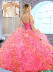 2016 Gorgeous Beading Sweet 16 Dresses with Beading and Ruffles