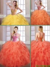 2016 New Arrivals Fall Sweetheart Quinceanera Dresses with Floor Length