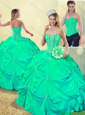 Beautiful Beading and Pick Ups Sweet 16 Dresses with Lace Up