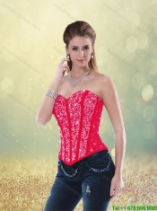 Cheap 2016 Beading and Pick Ups Quinceanera Gowns in Red