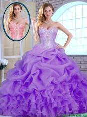 Classical Beading and Ruffles Quinceanera Gowns in Lavender