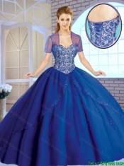 Classical Beading Sweetheart Quinceanera Gowns in Royal Blue Classical Beading Sweetheart Quinceanera Gowns in Royal Blue