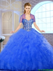 Classical Floor Length Quinceanera Dresses with Beading for 2016
