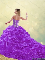 Classical Sweetheart Beading Quinceanera Dresses with Pick Ups