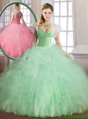 Classical Sweetheart Quinceanera Gowns with Beading and Ruffles