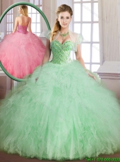 Classical Sweetheart Quinceanera Gowns with Beading and Ruffles