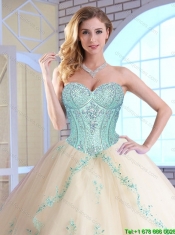 Elegant Sweetheart Quinceanera Dresses with Appliques and Sequins