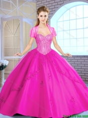 Elegant Sweetheart Quinceanera Dresses with Appliques and Sequins