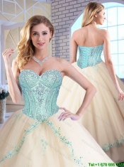 Elegant Sweetheart Quinceanera Dresses with Appliques and Sequins