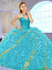 Exclusive Beading Multi Color Quinceanera Gowns for 2016