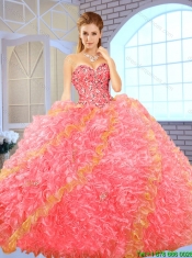 Fall Beautiful Multi Color Quinceanera Dresses with Sweetheart