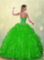 Fashionable 2016 Beading Quinceanera Dresses with Sweetheart