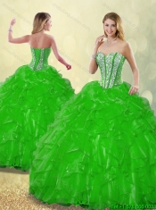 Fashionable 2016 Beading Quinceanera Dresses with Sweetheart