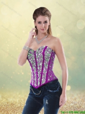 Fashionable Brush Train Beading Sweet 16 Dresses in Multi Color