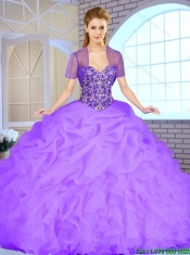 Hot Sale Beading and Ruffles Quinceanera Gowns with Lace Up