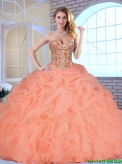 Hot Sale Beading and Ruffles Quinceanera Gowns with Lace Up