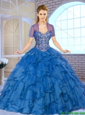 Luxurious Sweetheart Quinceanera Dresses with Beading and Ruffles