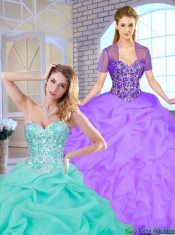 New Arrivals 2016 Sweetheart Quinceanera Gowns with Beading