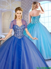 New Style Perfect Ball Gown Sweet 16 Dresses with Beading for 2016