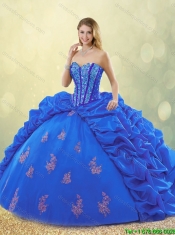 New Style Sweetheart Detachable Quinceanera Gowns with Beading and Appliques