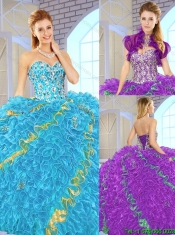 Popular 2016 Sweetheart Quinceanera Gowns in Multi Color