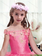 2015  Fall Adorable Off the Shoulder Mini Quinceanera Dresses with Appliques
