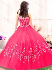 2015 Fall Lovely High Neck Mini Quinceanera Gowns in Hot Pink