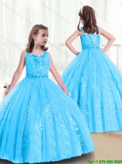 2015 Winter Luxurious Straps Mini Quinceanera Dresses with Side Zipper