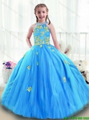 2015 Winter  New Arrivals High Neck Mini Quinceanera Gowns with Beading