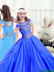 Latest Beading Off the Shoulder Little Girl Pageant Dresses