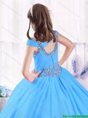 Latest Beading Off the Shoulder Little Girl Pageant Dresses