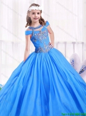 Latest Beading Off the Shoulder Little Girl Pageant Dresses