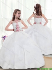 New Arrivals Bateau Beading Little Girl Dress in White